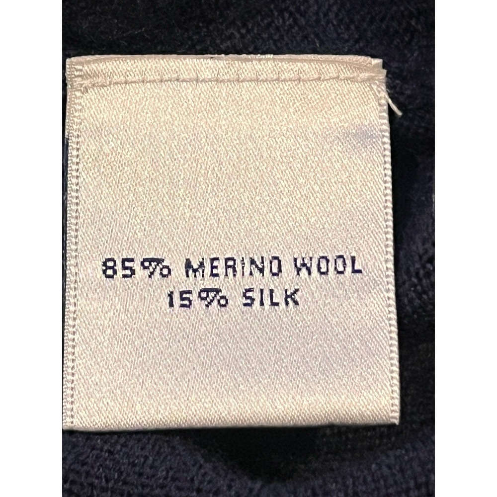 Peter Millar Men's Merino Wool Silk Blend Crew Neck Sweater Light Weight Medium - Picture 9 of 10